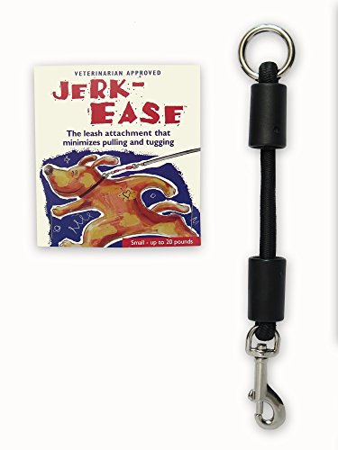 Jerk-Ease Bungee Hundeleinenverlängerung – patentierte Stoßdämpfer-Befestigung schützt Sie und Ihre Hunde – funktioniert mit jeder Leine und Halsband oder Geschirr – EIN Muss für einziehbare Leinen – von Jerk-Ease