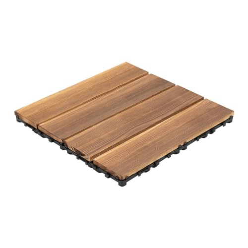 Jerool 36er-Pack Holz-Balkonfliesen, Holzmosaikfliesen, wetterfeste Balkonfliesen aus Holz, geeignet für Terrassen, Hinterhöfe und Hinterhöfe. Jerool 36er-Pack Holz-Balkonfliesen, Holzmosaikfliesen, wetterfeste Balkonfliesen aus Holz, geeignet für Terrassen, Hinterhöfe und Hinterhöfe. von Jerool