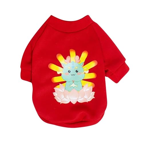 Jeruytgh Haustier-Sweatshirt, winddicht, Winterpullover für Hunde, Neujahr, kaltes Wetter, Haustierkleidung für Hunde, Katzen, Kaninchen, Chinchilla, Weihnachtsthema Jeruytgh Haustier-Sweatshirt, winddicht, Winterpullover für Hunde, Neujahr, kaltes Wetter, Haustierkleidung für Hunde, Katzen, Kaninchen, Chinchilla, Weihnachtsthema von Jeruytgh