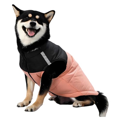Jeruytgh Hundemantel für draußen,Hundewintermantel | Kaltwettermäntel,Verdickte Hunde-Schneeanzugweste, warme Haustier-Winterkleidung, Winddicht für kaltes Winterwetter Jeruytgh Hundemantel für draußen,Hundewintermantel | Kaltwettermäntel,Verdickte Hunde-Schneeanzugweste, warme Haustier-Winterkleidung, Winddicht für kaltes Winterwetter von Jeruytgh