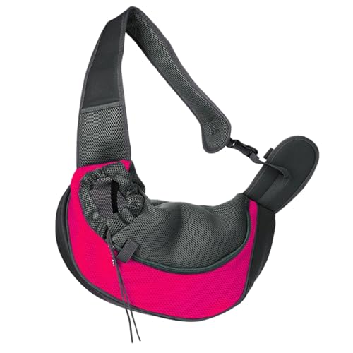 Jeruytgh Hundeschultertrage, Tragetuch für kleine Hunde | Hundetragetasche mit verstellbarem Schultergurt | Atmungsaktive Mesh-Haustier-Rutsch-Schultertasche für kleine Hunde, Katzen, Welpen Jeruytgh Hundeschultertrage, Tragetuch für kleine Hunde | Hundetragetasche mit verstellbarem Schultergurt | Atmungsaktive Mesh-Haustier-Rutsch-Schultertasche für kleine Hunde, Katzen, Welpen von Jeruytgh