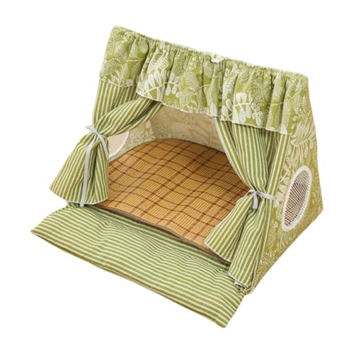 Jeruytgh Katzenzelt Bett - Katzenzelt Höhlenhaus | Abnehmbare Kühlmatte, Bequeme Hütte, Haustierbedarf für Welpen, Kätzchen, Kaninchen und Kleintiere von Jeruytgh