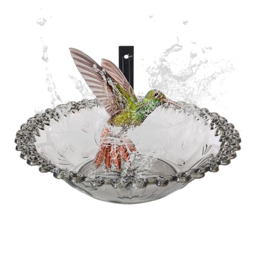 Jeruytgh Vogeltränke für den Garten, 22,9 cm, Baumhalterung, Vogeltränke für draußen, Blumenförmiges Wasserbecken, Tierfutterstation, Statue, Dekoration für Hof, Terrasse, Balkon, Hof, Hinterhof Jeruytgh Vogeltränke für den Garten, 22,9 cm, Baumhalterung, Vogeltränke für draußen, Blumenförmiges Wasserbecken, Tierfutterstation, Statue, Dekoration für Hof, Terrasse, Balkon, Hof, Hinterhof von Jeruytgh