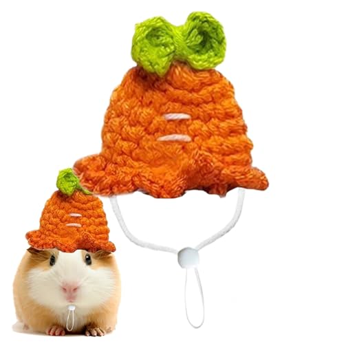 Jeruytgh Winziger Hamsterhut – gestrickte Haustier-Kopfbedeckung, Hamsterhut, weiches Kostüm-Zubehör, bunte Tierkleidung für Schlangen und Partys Jeruytgh Winziger Hamsterhut – gestrickte Haustier-Kopfbedeckung, Hamsterhut, weiches Kostüm-Zubehör, bunte Tierkleidung für Schlangen und Partys von Jeruytgh