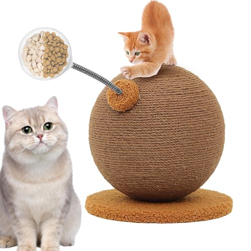Katzenkratzer, Integriertes Kletterrahmenspielzeug, Sisal Ball & Post Combo, Sichere Anti-Tip-Basis, Innovatives Design, 27x28 cm, Für Apartment Travel Langwedom Birthday Home Katzenkratzer, Integriertes Kletterrahmenspielzeug, Sisal Ball & Post Combo, Sichere Anti-Tip-Basis, Innovatives Design, 27x28 cm, Für Apartment Travel Langwedom Birthday Home von Jeruytgh