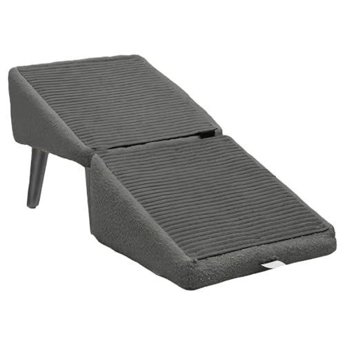 Leiter, Haustierrampe, Hundestufen für Hochbett, Katzenleiter, rutsches Material, leichtes tragbares Falten, Schwarz, Bed-Couch-Autoreisen für Katzen oder Hunde von Jeruytgh