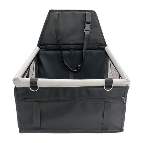 Verstellbarer Hundesitz mit Schnalle, Autositz für Hunde, Welpen, Autobett, wasserdichter Stoff, bequem, 40 x 37 x 43 cm, damit Ihr Hund sicher an Ort und Stelle bleibt von Jeruytgh