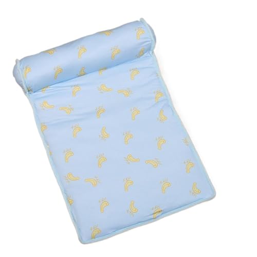 Waschbare Hundekühlungsmatte, atmungsaktives Haustierbett, Haustierkühlkissen mit Kissen, bequemes Design, einfacher Lagerung, 60x40x15 cm für Ihre Haustiere sicher und entspannt bei warmem Wetter von Jeruytgh