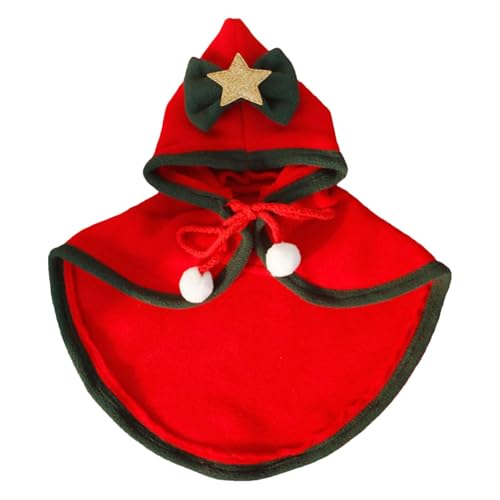 Weihnachtsumhang | Haustier-Winterumhang mit Kapuze | Haustier-Winterumhang mit Mütze | Urlaubs-Hundeumhang mit Schleife | Sternenhimmel-Weihnachts-Katzenumhang | einfach zu tragen und bequem für Weihnachtsumhang | Haustier-Winterumhang mit Kapuze | Haustier-Winterumhang mit Mütze | Urlaubs-Hundeumhang mit Schleife | Sternenhimmel-Weihnachts-Katzenumhang | einfach zu tragen und bequem für von Jeruytgh