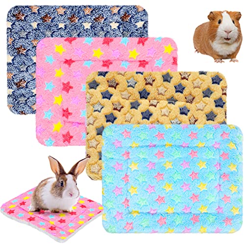 Jetec Plüsch-Bettmatten für Kleintiere, 25,4 x 27,9 cm, Kaninchen, Hamster, Meerschweinchen, weiche Plüsch-Bettwäsche von Jetec