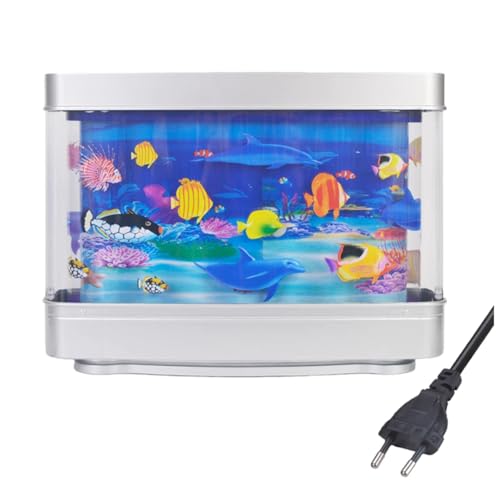 Jevina Künstliche Tropische Aquariumlampe, Aquarium-Nachtlicht, Virtueller Ozean, Dynamische LED-Tischlampe, Raumdekoration, Geschenk, Einfach zu Verwenden, EU-Stecker Jevina Künstliche Tropische Aquariumlampe, Aquarium-Nachtlicht, Virtueller Ozean, Dynamische LED-Tischlampe, Raumdekoration, Geschenk, Einfach zu Verwenden, EU-Stecker von Jevina