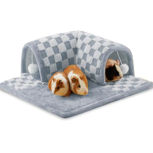 Meerschweinchen-Versteck Tunnelhaus, groß, abnehmbar, gemütlich, Meerschweinchenverstecke und Tunnel, Röhren, Fleece für Käfigecke, Ratten-Tunnel, Spielzeug, weicher Kleintiertunnel für Ratten, Meerschweinchen-Versteck Tunnelhaus, groß, abnehmbar, gemütlich, Meerschweinchenverstecke und Tunnel, Röhren, Fleece für Käfigecke, Ratten-Tunnel, Spielzeug, weicher Kleintiertunnel für Ratten, von Jevnd