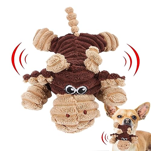 Jextou Haustier-Plüsch-Soundspielzeug, Hunde-Quietschspielzeug - Quietschendes Kauspielzeug für Hunde - Wiederverwendbares Cartoon-Quietschspielzeug für Hunde, Plüsch-Hundespielzeug für kleine und von Jextou