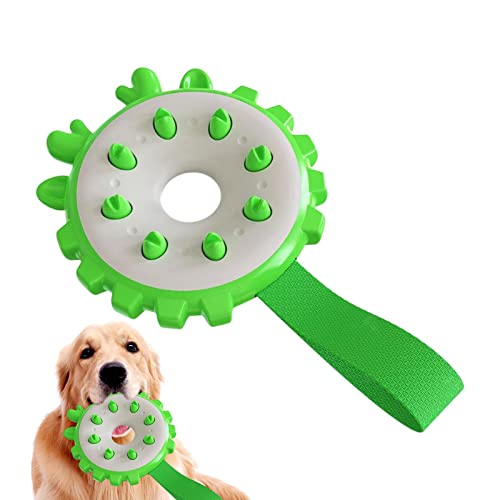 Jextou Zahnknirschspielzeug für Hunde | Unzerstörbares Hundespielzeug mit Scheibendesign,Kauspielzeug für Hunde. Unzerstörbares, quietschendes Hundespielzeug für Aggressive Kautiere von Jextou