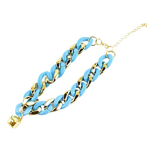 Jiacheng29_ Haustier-Halsband, feine Verarbeitung, Metallschnalle, niedliches Hundehalsband, Geburtstagsgeschenk, Blau von Jiacheng29_