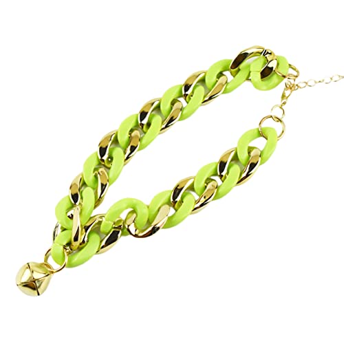 Jiacheng29_ Haustier-Halsband, feine Verarbeitung, Metallschnalle, niedliches Hundehalsband, Geburtstagsgeschenk, Grün von Jiacheng29_
