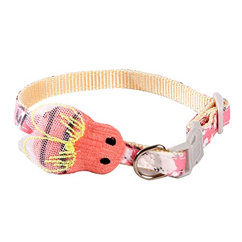 Jiacheng29_ Welpenhalsband, verstellbar, exquisit, für Haustiere, Katzen, Hunde, dekoratives Halsband, Katzenzubehör, Rot von Jiacheng29_