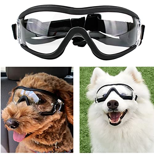 Jiakalamo Hundebrille Sonnenbrille, Winddicht Antibeschlagbrille Verstellbarer Sonnenbrille Hund, Augenschutz Coole Hundebrille für Mittelgroße und Große Hunde Jiakalamo Hundebrille Sonnenbrille, Winddicht Antibeschlagbrille Verstellbarer Sonnenbrille Hund, Augenschutz Coole Hundebrille für Mittelgroße und Große Hunde von Jiakalamo