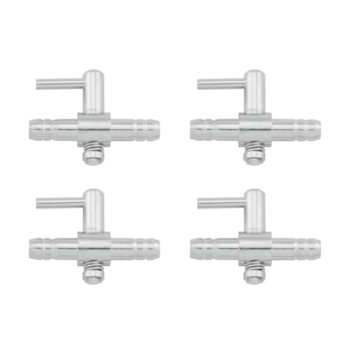 JianLing Unidirektionale Luftstromschläuche für Aquarien, Sauerstoff-Boosterpumpe, Zubehör, AD 01B, Dual-1-Wege, 30 x 22 mm, silberfarben, Pumpline-Steuerventil, Umsteller für Aquarien, Sanitär, 4 JianLing Unidirektionale Luftstromschläuche für Aquarien, Sauerstoff-Boosterpumpe, Zubehör, AD 01B, Dual-1-Wege, 30 x 22 mm, silberfarben, Pumpline-Steuerventil, Umsteller für Aquarien, Sanitär, 4 von JianLing