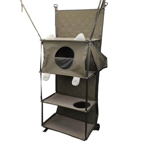 An der Tür Montierter Katzenkletterer, Katzentürstange, Multifunktionaler Katzenturm mit Bettglockenspielzeug und Abnehmbarem Kissen, Großes Katzenmöbel, Katzenbaum An der Tür Montierter Katzenkletterer, Katzentürstange, Multifunktionaler Katzenturm mit Bettglockenspielzeug und Abnehmbarem Kissen, Großes Katzenmöbel, Katzenbaum von Jiawu