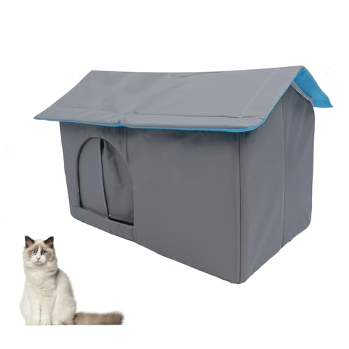 Haustier-Kühlhaus, Kühlhöhle für Haustiere, Katzen und Hunde aus Aluminiumfolie Im Sommer für Draußen und Drinnen, Wasserdichtes, H (L) von Jiawu