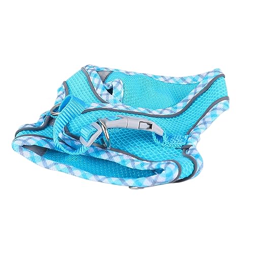 Jiawu Haustiergeschirr, Leine, Sichere Hundeweste, Leine, Polyester, Verstellbar, Weich, Reflektierend, Ausbruchsicher, für den Außenbereich (S) von Jiawu