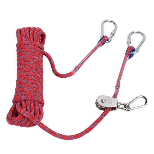 Hundeleine, Flexible Leine für das Hundetraining, Universelle Reflektierende Leine für Camping und Spaziergänge (Rot) von Jiawu