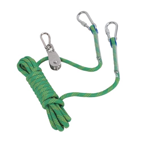 Hundeleinenkabel, Reflektierendes, Sicheres Hundeleinenkabel, 360-Grad-Schwenkrolle für Outdoor-Camping (Green) von Jiawu