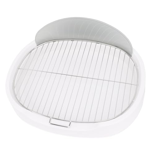 Hundetopfschale, Nettopee -Pad -Pad -Halter -Tablett Hunde Toilette mit Schallwand für Innen, die Pfoten Trocken Halten und Böden Sauber, Mesh Hundetraining Toilette (White) von Jiawu
