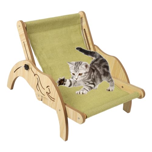 Jiawu Katzen-Loungesessel, Verstellbarer Mini-Strandstuhl aus Holz für Katzen, Gemütlicher Strandstuhl für Hauskatzen, Haustiere, Robust, Alle Jahreszeiten Universell Jiawu Katzen-Loungesessel, Verstellbarer Mini-Strandstuhl aus Holz für Katzen, Gemütlicher Strandstuhl für Hauskatzen, Haustiere, Robust, Alle Jahreszeiten Universell von Jiawu