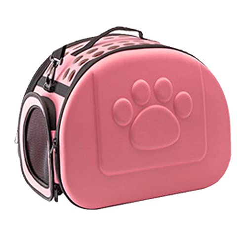 Jiawu Tragbare Tragbare Tasche mit Langlebigem, Sicherem und Langlebigem Eröffnungsdesign, um Besitzer von Eva Animals/Strickstoff M zu Spielen M (Kein Muster Rosa) von Jiawu