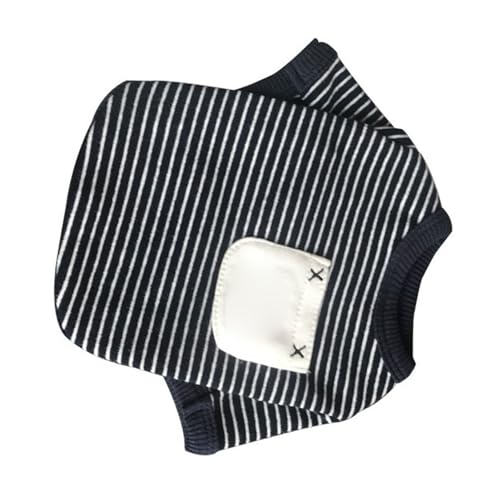 Jiawu Welpen-Shirt, Gestreiftes Hunde-Shirt aus Baumwolle, Bequem für den Sommer (XXL) von Jiawu