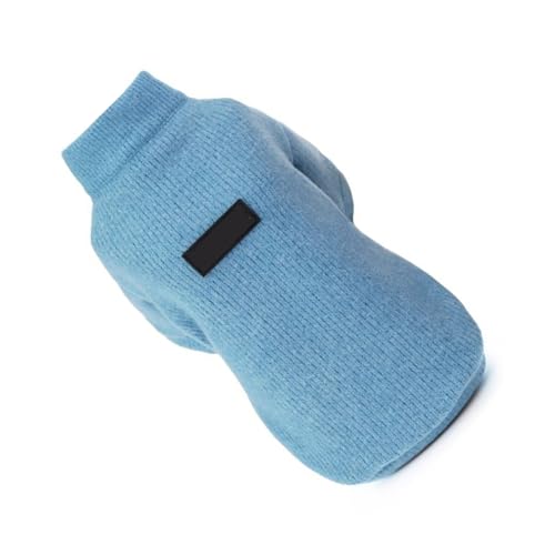 Winter-Hundekleidung, Warmer Haustierpullover, Weich und Bequem, Dunkelblau, Tailliertes Design für Aktivitäten Im Innen- und Außenbereich (L) von Jiawu
