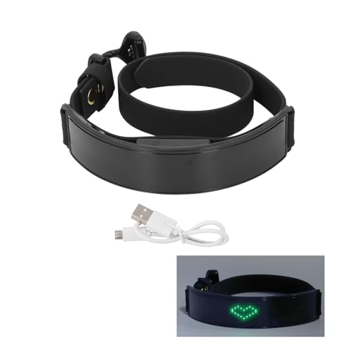LED-Hundehalsband, Leuchtendes Hundehalsband mit DIY-Bildschirm, Wiederaufladbares Leuchtendes Halsband, Im Dunkeln Leuchtende Haustierhalskette für Nächtliche Spaziergänge LED-Hundehalsband, Leuchtendes Hundehalsband mit DIY-Bildschirm, Wiederaufladbares Leuchtendes Halsband, Im Dunkeln Leuchtende Haustierhalskette für Nächtliche Spaziergänge von Jiawu