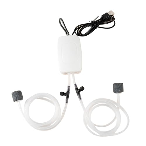 Sauerstoff-Luftpumpe, Leise Sauerstoffpumpe, Ideal für Aquarien (Einzelloch) von Jiawu