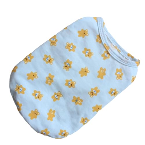 Jiawu Welpen-T-Shirt, Bequeme, Elegante, ärmellose Hundeweste, Niedliche Muster für den Sommer für Katzen (XL) von Jiawu