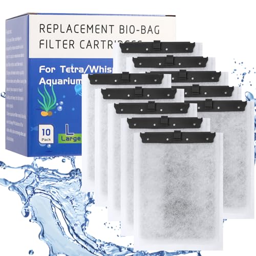 Jiaxix Große Aquarium-Filterkartusche für Tetra Whisper Bio-Bag Powerfilter, Ersatz-Filterkartuschen für Tetra ReptoFilter, 12 Stück von Jiaxix