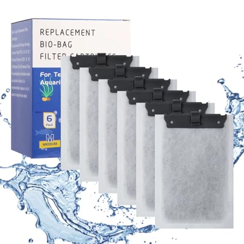Jiaxix Große Aquarium-Filterkartusche für Tetra Whisper Bio-Bag Powerfilter, Ersatz-Filterkartuschen für Tetra ReptoFilter, 6 Stück von Jiaxix