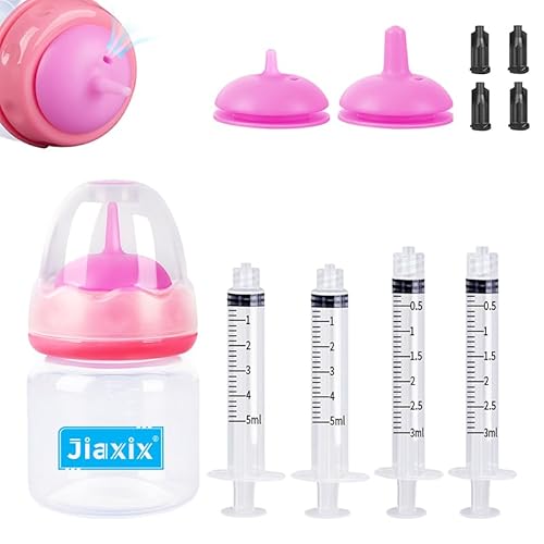 Jiaxix Stillflaschen-Set für Kätzchen, Welpen, 60 ml, Katzenflasche, Fütterungsset, Nippel, Kätzchen, Spritze für kleine Katzen, Hunde, Neugeborene, Kätzchen, Welpen, Kaninchen, Eichhörnchen, Tiere Jiaxix Stillflaschen-Set für Kätzchen, Welpen, 60 ml, Katzenflasche, Fütterungsset, Nippel, Kätzchen, Spritze für kleine Katzen, Hunde, Neugeborene, Kätzchen, Welpen, Kaninchen, Eichhörnchen, Tiere von Jiaxix