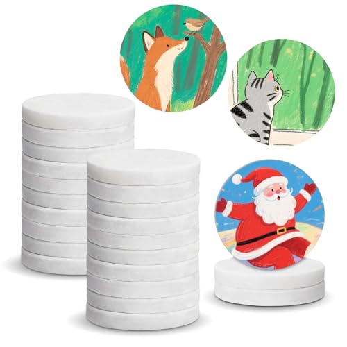 Jicyor 25 Stück Steine zum Bemalen, 5cm Flache Steine zum Bemalen Steine zum Bemalen Flach Weiße Steine der Garten Kann Dekoriert Werden von Jicyor