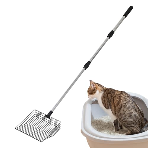 Jiimhte Katzenklo Schaufel, 116cm Ausziehbare Katzenstreuschaufel Aus Metall Haustierkotschaufel Erweiterbare Katzenstreuschaufel Mit Langem Griff Katzenschaufel Für Katzenklo Mit Tiefer Schaufel Jiimhte Katzenklo Schaufel, 116cm Ausziehbare Katzenstreuschaufel Aus Metall Haustierkotschaufel Erweiterbare Katzenstreuschaufel Mit Langem Griff Katzenschaufel Für Katzenklo Mit Tiefer Schaufel von Jiimhte
