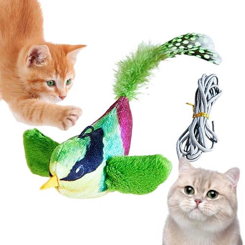 Jiimhte Zwitschern Vogel Katzenspielzeug, Simulation Vogel Katzenspielzeug Interaktives Katzenspielzeug mit echtem Zwitschern Lustiges Quietschen Kätzchen Spielzeug Interaktives Katze Quietschen Jiimhte Zwitschern Vogel Katzenspielzeug, Simulation Vogel Katzenspielzeug Interaktives Katzenspielzeug mit echtem Zwitschern Lustiges Quietschen Kätzchen Spielzeug Interaktives Katze Quietschen von Jiimhte