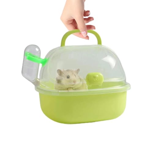 Transportbox Hamster Mit Wasserflasche, 20x18x16cm Tragekäfig, Tragbarer Reisekäfig Kleintiere, Transportbox Für Hamster Und Andere Kleine Nagetiere, Small Reisekäfig Für Hamster von Jiimhte