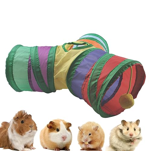 Haustier-Katzentunnelröhre | 3-Fach faltbares Haustier-Tunnelspielzeug - Haustierzubehör für Welpen, Hasen, Kaninchen, Hamster zum Spielen und Ausruhen Jikiaci von Jikiaci