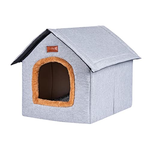 Hundehütte Indoor | Outdoor-Katzenbett mit abnehmbarem Design | Bequeme Tierunterkünfte, Bettwäsche für kleine Haustiere, für Hunde, Kaninchen, Kätzchen, Welpenfreunde Jikiaci von Jikiaci