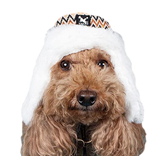 Jikiaci Katzenhüte,Winter verstellbare Haustiermütze mit Ohrenschützern - Atmungsaktive Kopfbedeckung, warme Trappermütze für kleine und mittelgroße Hunde, Winterbedarf für Haustiere von Jikiaci