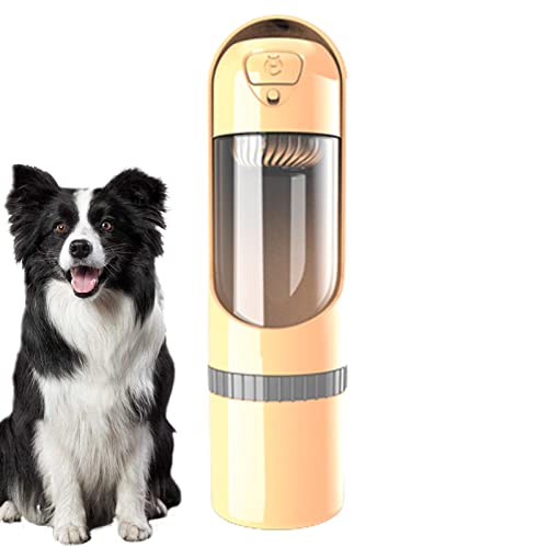 Jikiaci Reise-Wassernapf für Hunde,Ausziehbarer Wasserspender für Haustiere mit Snack-Aufbewahrungsbecher | Auslaufsichere Haustier-Wasserflaschen für große Hunde, Wasserspender, Hunde-Wassernapf von Jikiaci