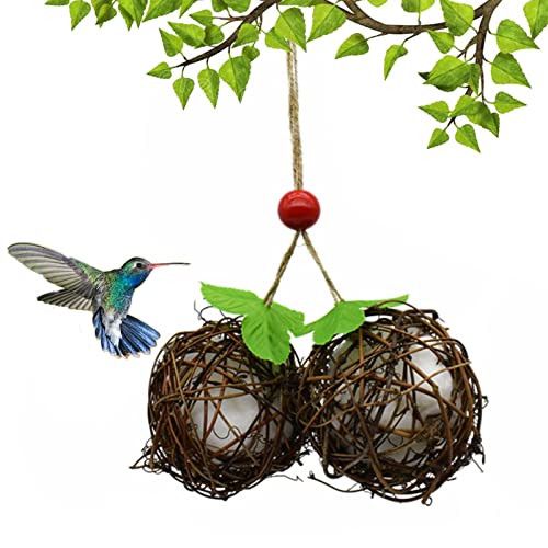 Käfig für Vogelnistmaterial - Globe Kolibri Nesters Halter | Nachfüllbare Vogelniststation für den Außenbereich für Vogelbeobachter und Vogelliebhaber Jikiaci von Jikiaci