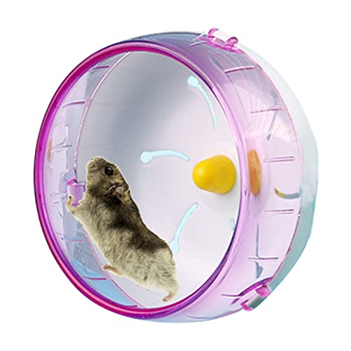 Leises Hamster-Laufrad Leises Haustier-Maus-laufendes Spielzeug Leises drehendes Laufrad für syrische Zwerghamster-Rennmäuse und andere Kleintiere von Jikiaci