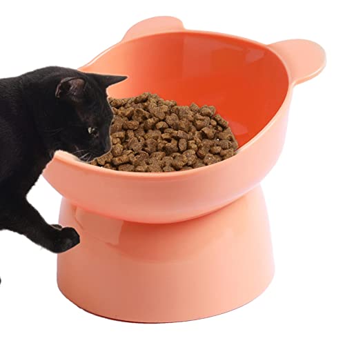 Erhöhter Futternapf für Katzen - Whisker Friendly erhöhter Katzennapf,Katzennapf, ergonomischer, geneigter, erhöhter Katzennapfständer, Flacher Katzennapf, Wassernapf für Katzen Jildouf von Jildouf